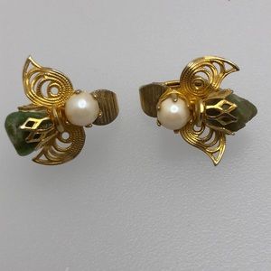 VTG Honey Bee Cute Miniature Clip-on Earrings